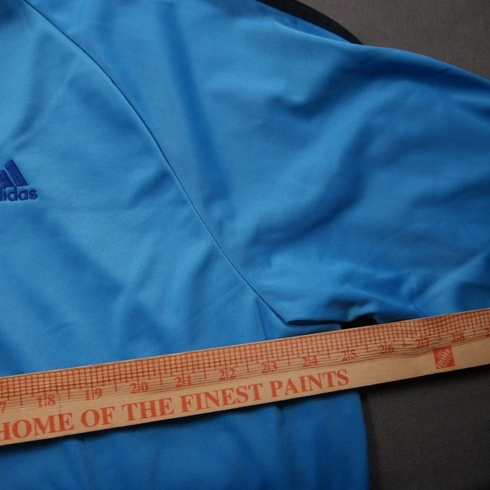 Adidas Ess 3S PES Full Zip Mock Neck Men Track Jacket 2XL Blue Black Argentina